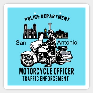 San Antonio Motorcycle officer Sticker